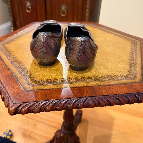 Hollywould metallic snakeskin flats size 10 - Picture 5 of 7